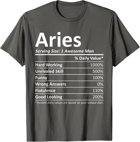 Vista 56 de ARIES Nutrition - Camiseta divertida de regalo con nombre personalizado para cumpleaños, Negro, S