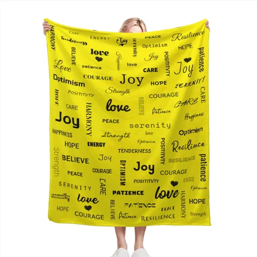 Vista 20 de Manta curativa, manta de regalo para mujeres y hombres, cálido regalo inspirador, manta de forro polar suave con energía positiva, comodidad, amor