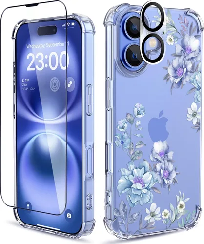 Vista 90 de Funda para iPhone 13 y iPhone 14 (6.1 pulgadas), funda protectora delgada de poliuretano termoplástico suave a prueba de golpes, bonito