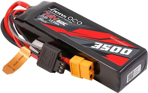 Vista 2 de Gens ace G-Tech 3500mAh 2S1P 7.4V 60C Lipo Paquete de batería con enchufe XT60 (4 piezas)