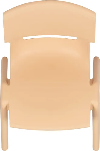 Vista 68 de Flash Furniture - Silla escolar apilable de plástico azul con altura de asiento de 10 1/2 pulgadas Construcción duradera, uso comercial
