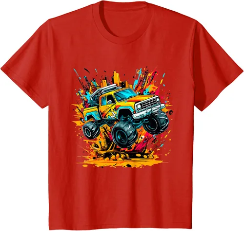 Vista 3 de Monster Trucks Are My Jam - Camiseta Monster Truck, Negro