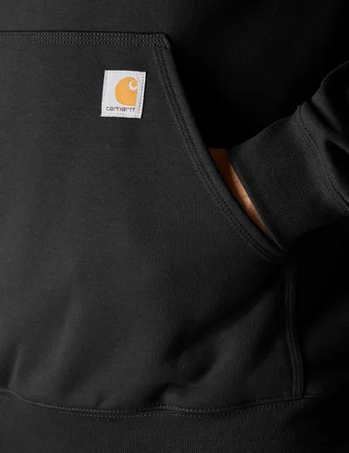 Vista 8 de Carhartt Sudadera con Gráfico de Logo en Manga de Peso Medio y Ajuste Holgado para Hombre Negro