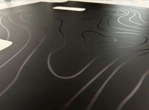 Vista 3 de Mapa topográfico Calcomanías para capó Diseños gráficos compatibles con Jeep Wrangler JL y Jeep Gladiator JT (Mapa topográfico)
