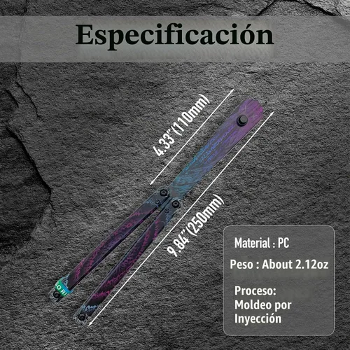Vista 6 de Herramienta de plástico plegable, resistente y ligera, excelente equilibrio, herramienta de práctica para principiantes (color deslumbrante)