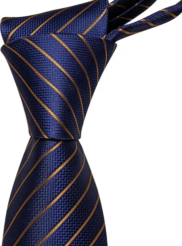 Vista 92 de Barry.Wang Juego de corbatas para hombre, corbata de seda a rayas, tejido a cuadros, gemelos formales, negocios, boda