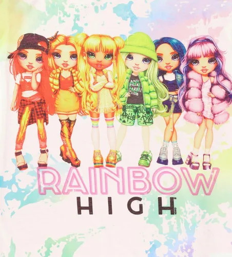 Vista 2 de Rainbow High Camisa de pijama de manga larga para niña, talla 45 a 1012, rosablanco