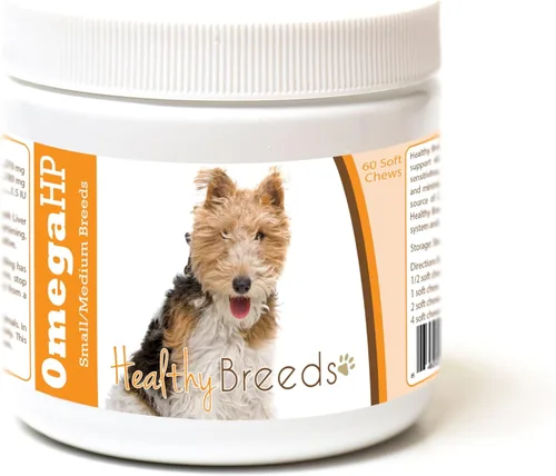Vista 173 de Healthy Breeds Affenpinscher Omega HP - Masticables suaves para piel y pelaje, 60