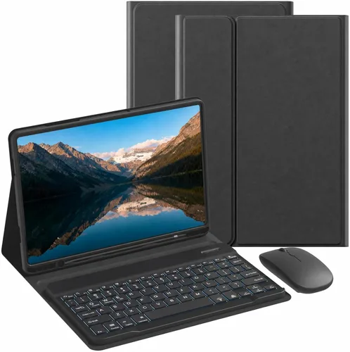Vista 14 de Funda con teclado para Samsung Galaxy Tab S6 Lite de 10,4 pulgadas 2024 Negro