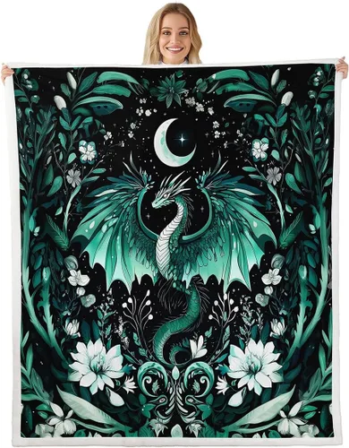 Vista 22 de Feelyou Butterfly Throw Blanket Butterflies Print Soft Fleece Sherpa Cozy Fuzzy Plush Warm Glitter Colorful Fuzzy Plush Throw Animal 40"x50" for Bed