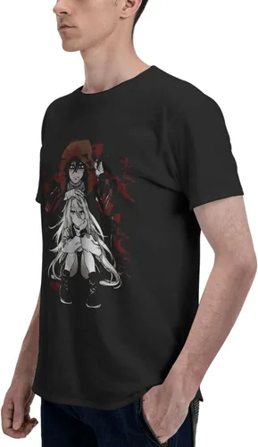 Vista 5 de Anime Angels-of-Death T-Shirt Boy's Fashion Round Neck Cotton Shirts Summer Short Sleeve Tee
