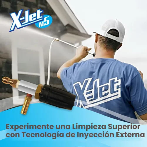 Vista 7 de Kit X-Jet M5#7 2-2.5 GPM Boquilla de lavado de presión variable de inyección externa de largo alcance ajustable Perfecto para lavar