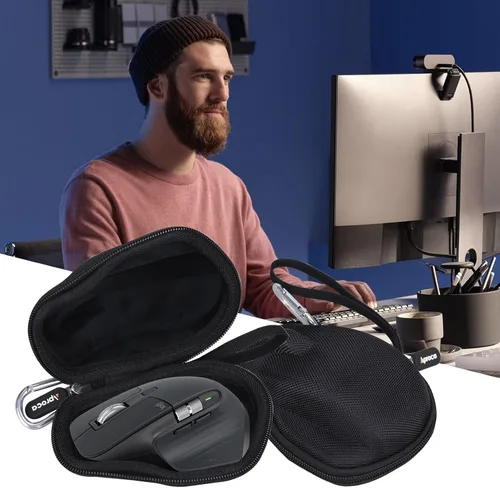 Vista 6 de Aproca Funda compatible con Logitech MX Master 4 / MX Master 3S / MX Master 3 / MX Matser 2S Advanced Mouse, bolsa de almacenamiento portátil
