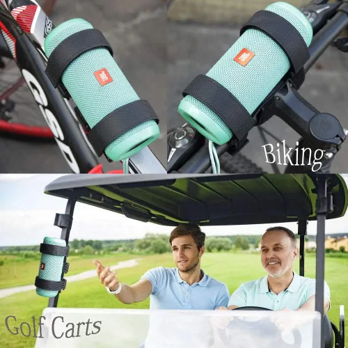 Vista 6 de Hermitshell Soporte portátil para carrito de golf, accesorios de barandilla, correa ajustable
