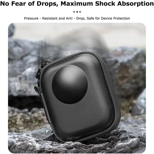 Vista 5 de Funda rígida compatible con cámara de acción DJI Osmo 360, carcasa de poliuretano impermeable, ajuste personalizado, a prueba de golpes y arañazos