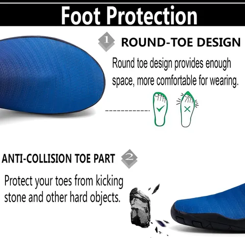 Vista 7 de YYXMS Zapatos de agua ligeros y cómodos para hombres y mujeres, zapatos acuáticos de secado rápido, zapatos de playa al aire libre para buceo