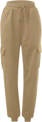 Vista 2 de Pantalones cargo para mujer, holgados, casuales, de cintura alta, pantalones deportivos con cordón, pantalones para correr, tallas S-3XL
