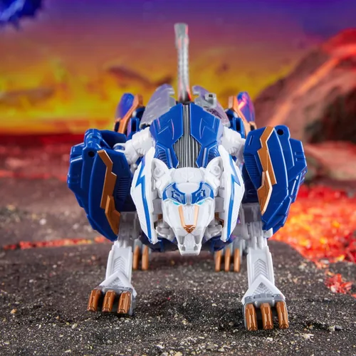 Vista 3 de Transformers Legacy United Voyager Class Prime Universe Thundertron, figura de acción de conversión de 7 pulgadas, 8+