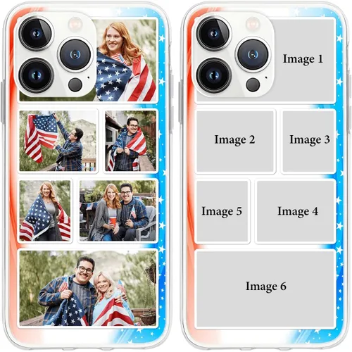 Vista 10 de CUBICER Fundas de teléfono personalizadas, fotos personalizadas, funda delgada y transparente, regalos de Pascua para papá, mamá, papá, hermanas