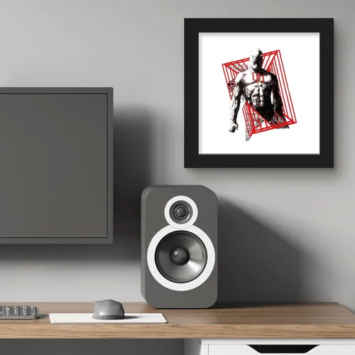 Vista 5 de Trends International Gallery Pops Marvel Comics Daredevil - Póster geométrico de tinta de diablo, arte de pared, 12.00 x 12.00 pulgadas, versión