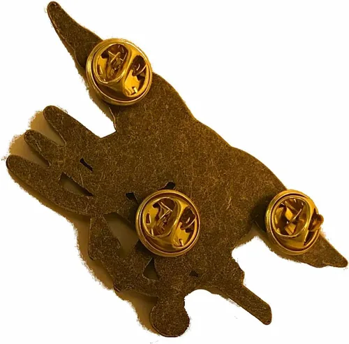 Vista 3 de Insignia de Trident de tamaño reglamentario - BUD - Acabado antiguo tamaño 2 3/4" pulgadas
