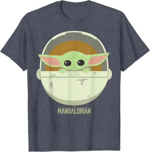 Vista 30 de Star Wars The Mandalorian The Child Bassinet - Camiseta con retrato Negro