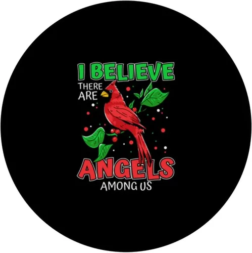 Vista 3 de Cardenal Creo que hay ángeles entre nosotros PopSockets Standard PopGrip