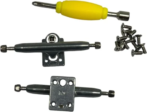Vista 2 de LEEFAI Pro Camiones de Fingerboard 29/32/34/36mm G4-Color Metal Bruto Invertido Kingpin con Hardware (26mm)
