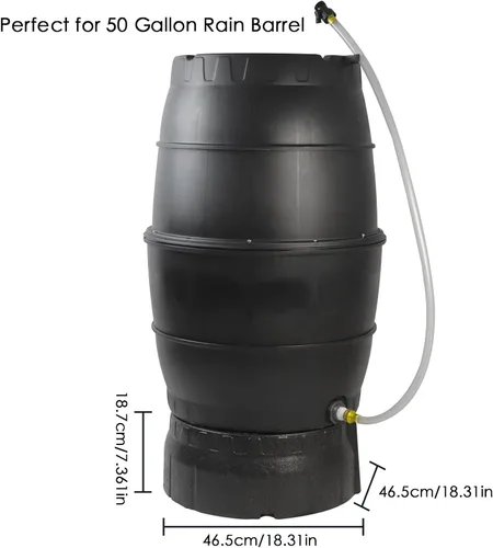Vista 2 de SQUEEZE master Soporte para barril de recolección de agua de lluvia de 50 galones