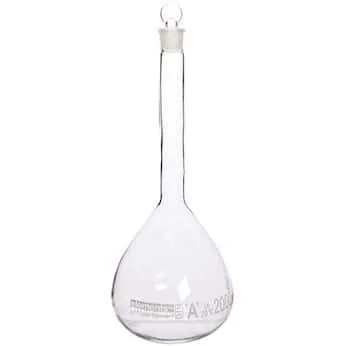 Vista 6 de Cole-Parmer Elements Frasco volumétrico clase A con tapón de vidrio, 10 mL; 2/PK