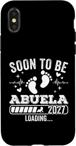 Vista 5 de Soon to Be Abuela 2027 Loading Pregnancy Announcement Case for iPhone 17