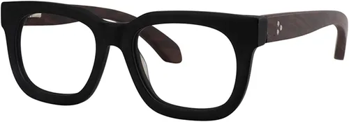Vista 2 de Zeelool Marco de lentes rectangulares de madera retro para hombres lente transparente sin receta Sam FP0432