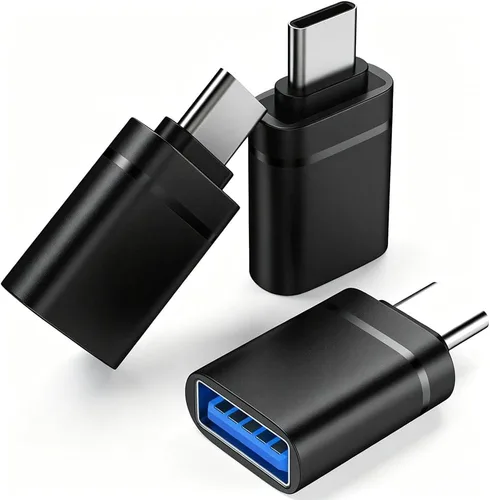 Vista 8 de Adaptador USB C a USB, paquete de 3 adaptadores USB C macho a USB 3.0 hembra Compatibilidad para iMac 2021 para iPad Pro 2021 para MacBook Pro 2020