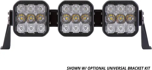 Vista 3 de Diode Dynamics SS5 CrossLink - Barra de luz LED de 3 cápsulas (una), combo blanco profesional