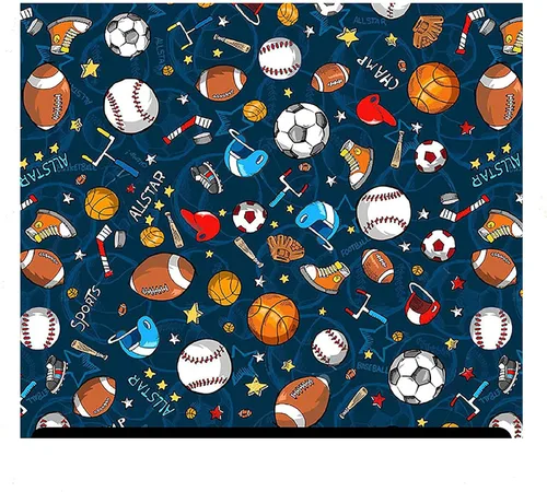 Vista 13 de HTV con estampado deportivo (19.66 x 36 pulgadas) - Fútbol americano