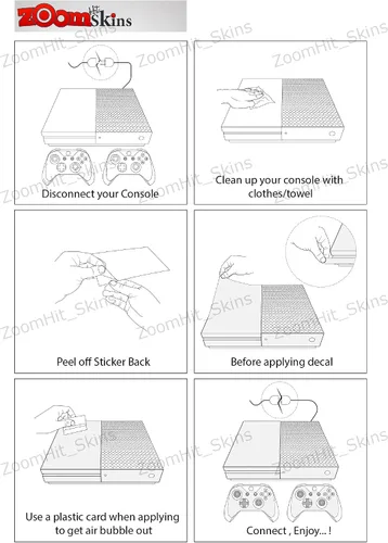Vista 2 de ZOOMHITSKINS Compatible con la piel de Xbox One, piel del controlador Xbox One y piel de consola, animales peligrosos blancos fósiles T-Rex