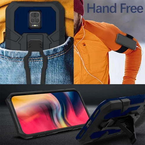 Vista 3 de Funda para Xiaomi Redmi Note 9s/9 Pro, con [2 unidades] Protector de pantalla de vidrio templado de grado militar híbrido de alta resistencia