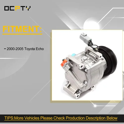 Vista 8 de OCPTY Compresor de CA para Toyota Echo 1.5L 4710487 471-0487 4711341 75121