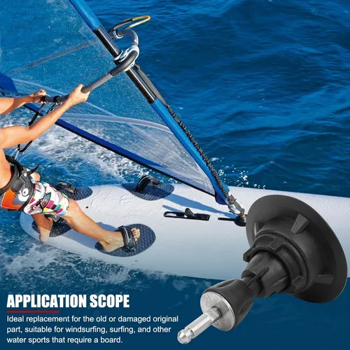 Vista 5 de Base de mástil de windsurf ajustable, junta universal de rotación de 360 grados, para equipo de windsurf, mástil, pluma de vela y tabla