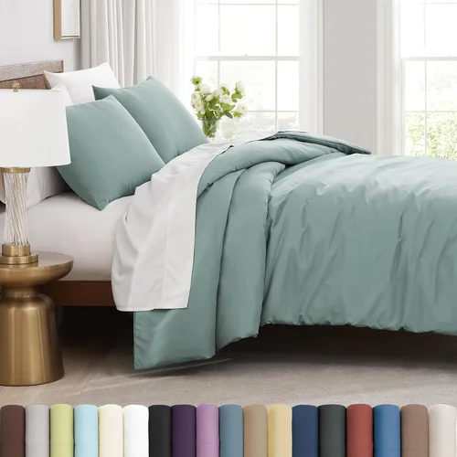 Vista 62 de Southshore Fine Living, Inc. Juego de funda de edredón tamaño extra grande individual/XL, ropa de cama de microfibra cepillada premium de fácil