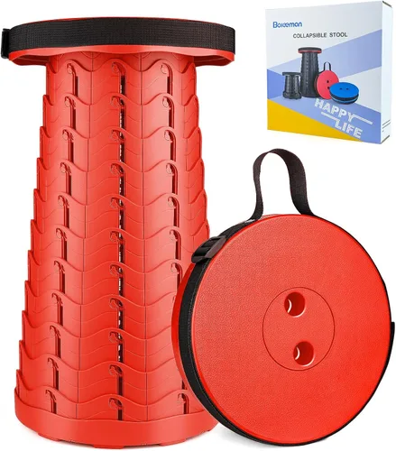 Vista 11 de Taburete plegable mejorado, ligero pero más resistente, con capacidad de carga, 400 libras, taburete plegable portátil para camping, pesca, Azul
