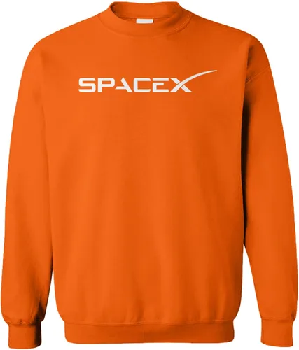Vista 4 de Tcombo SpaceX - Sudadera unisex con cuello redondo Outer Space Negro