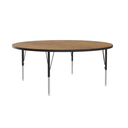 Vista 54 de Correll - Mesa de actividades rectangular Econoline de 30 x 60 pulgadas, parte superior de melamina de granito gris, altura ajustable