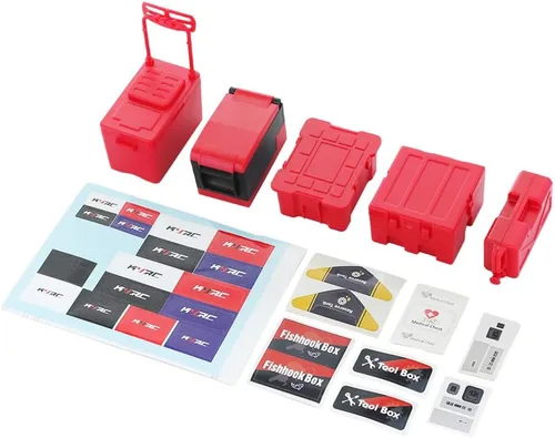 Vista 6 de Juego de mini herramientas de plástico a control remoto de 5 pies/caja de pesca/cofre médico/refrigerador/tanque de combustible/funda