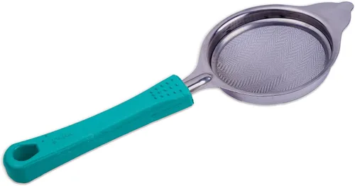 Vista 3 de Coladores de malla fina de acero inoxidable para cocina, colador con asa, tamices de metal para alimentos, arroz, aceite, fideos, frutas, verduras