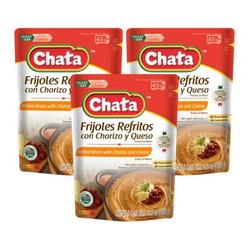Vista 16 de Chata Frijoles negros tradicionales mexicanos refritos, 15.2, paquete de 1