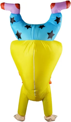 Vista 4 de Disfraz inflable de payaso, disfraces inflables de Halloween para hombres y mujeres, unisex, divertido para adultos, para cosplay, fiesta de carnaval