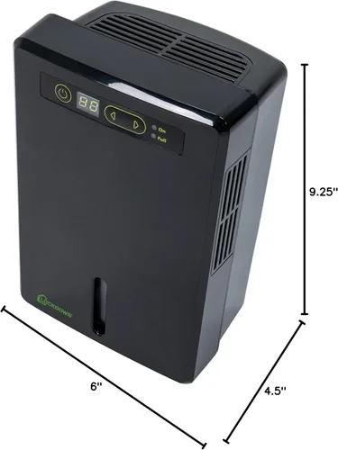 Vista 7 de LOCKDOWN Deshumidificador automático con funcionamiento silencioso, manguera de drenaje y controles de autonomitorización para control de humedad