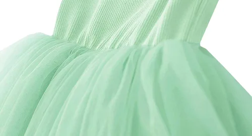 Vista 3 de BTGIXSF - Vestido tipo tutú para niña, vestido sin mangasmanga larga para niña, vestido de verano de tul para niña