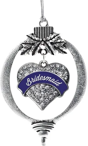 Vista 30 de Inspired Silver - Adorno con dije de hermana gemela - Adornos navideños de plata con circonitas cúbicas